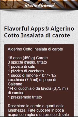 Africani Ricette screenshot 3