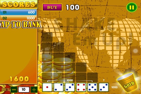 A Farkle Gold Rich-es 10,000 Addict Dice Games - Play & Win Big Xtreme Jackpot Casino Free screenshot 3