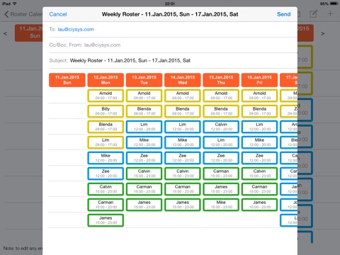 ciysys Roster screenshot 3