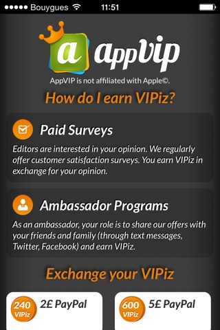 AppVIP - gagnez de l'argent ! screenshot 3