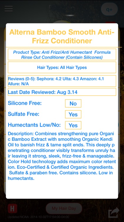 My Hair Weather - Personalized Frizz Forecast