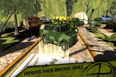 3D Parking and driving in Army training camp soldier simulator mission wargame screenshot 3