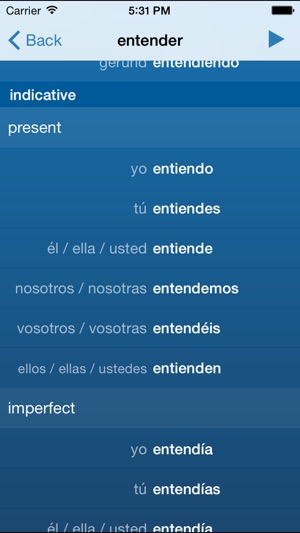 Spanish Verbs Trainer(圖4)-速報App