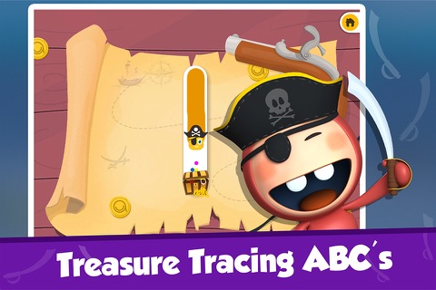 Gold Trace - Icky the Pirate's Treasure Trace! Learn Upper & Lowercase ABC - Lesson 3 of 3 Free screenshot 2