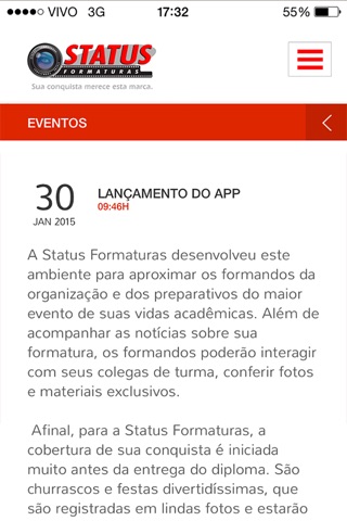 Status Formaturas screenshot 4