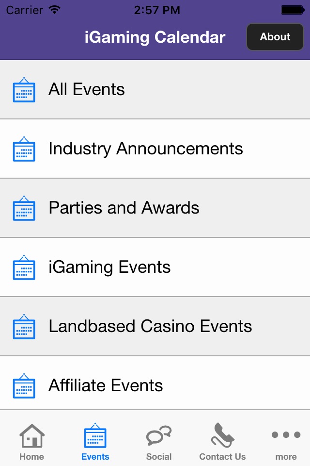 iGaming Events Calendar screenshot 2