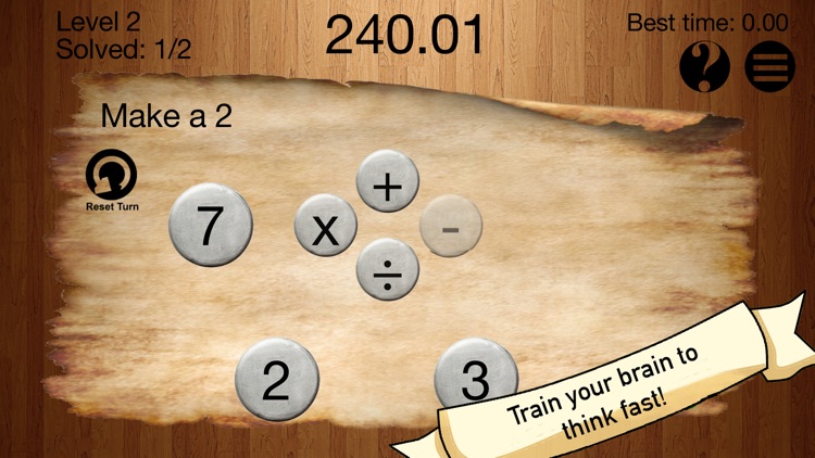 Number King: a Math Logic Puzzle Game