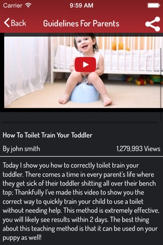 Potty Training Guide For Kids - Parents App screenshot 3