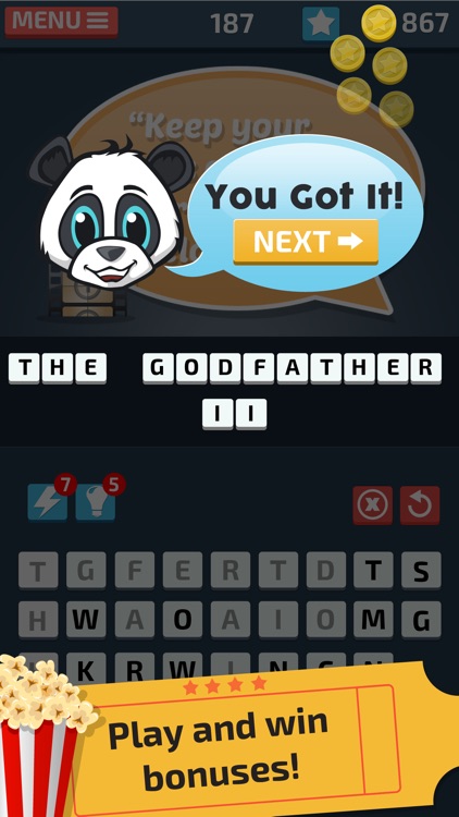 Movie Word Puzzles - Guess and Solve the Name of Movies screenshot-3