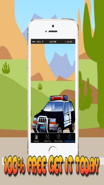 Police Game for Little Boys - Fun Activities, Match, Puzzles and Block Games