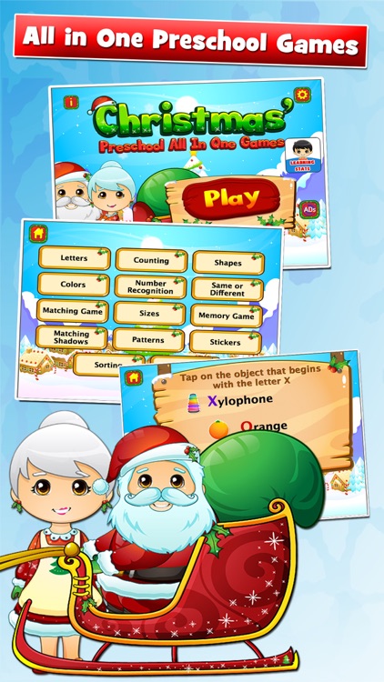 Fun Santa All in One Holiday Preschool Games