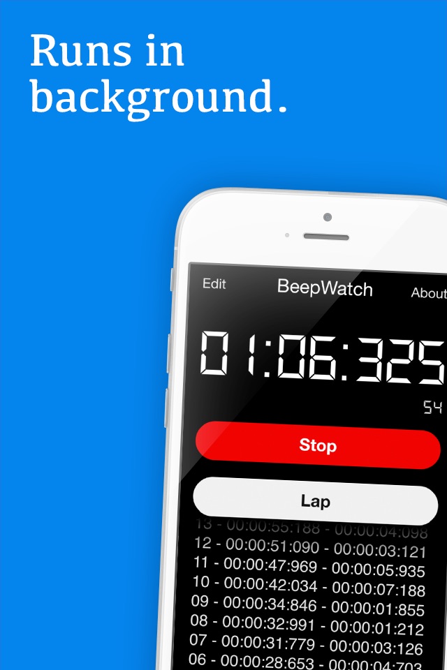 BeepWatch PRO - Beeping Circuit Training Interval Stopwatch screenshot 2
