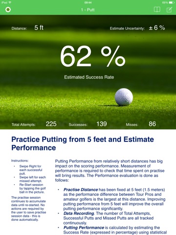 1-Putt : Improve Your Golf Putting Performance screenshot 2
