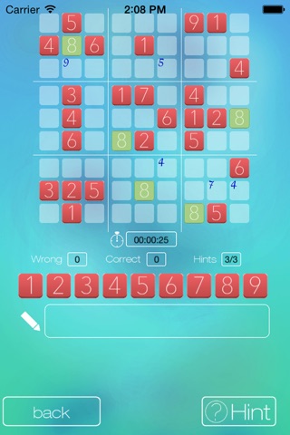 A sleek sudoku game screenshot 4
