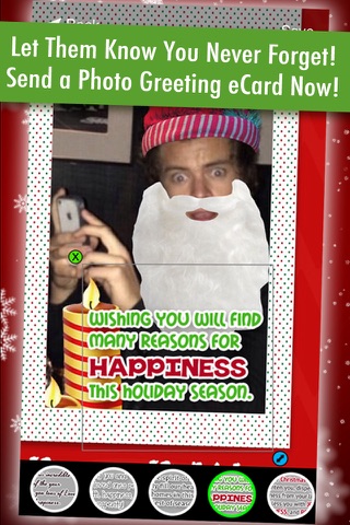 Christmas Holiday Message - Photo Greeting eCard Maker screenshot 3