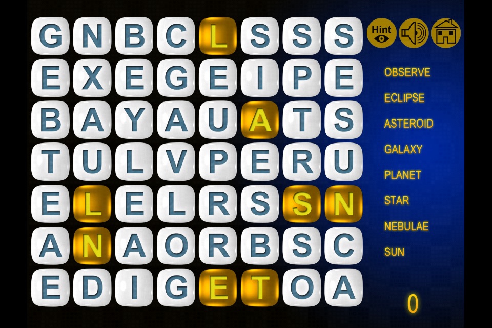 Word Search Puzzle Gold - Dash and Flow Through Letters or get Heads Up Mania screenshot 2