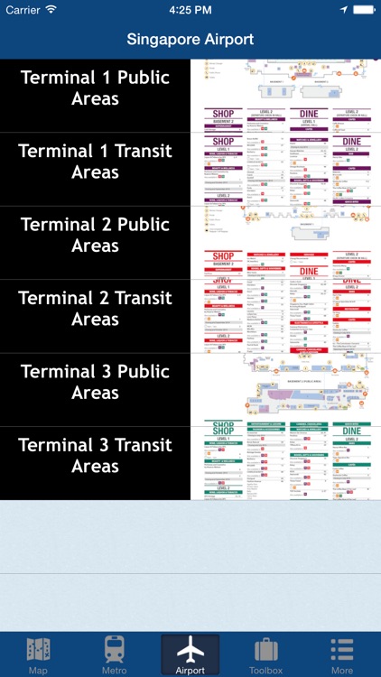 Singapore Offline Map - City Metro Airport