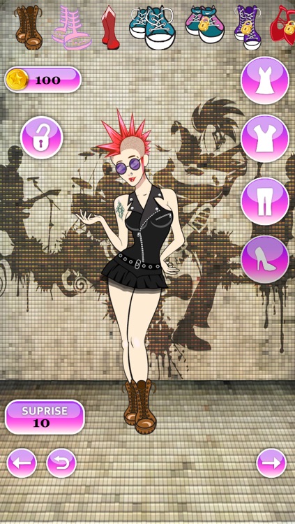 Funky Girl Dress Up Mania - celebrity fashion dressing game