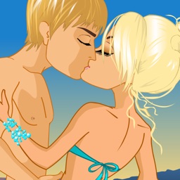 Kissing on a Beach Dress Up