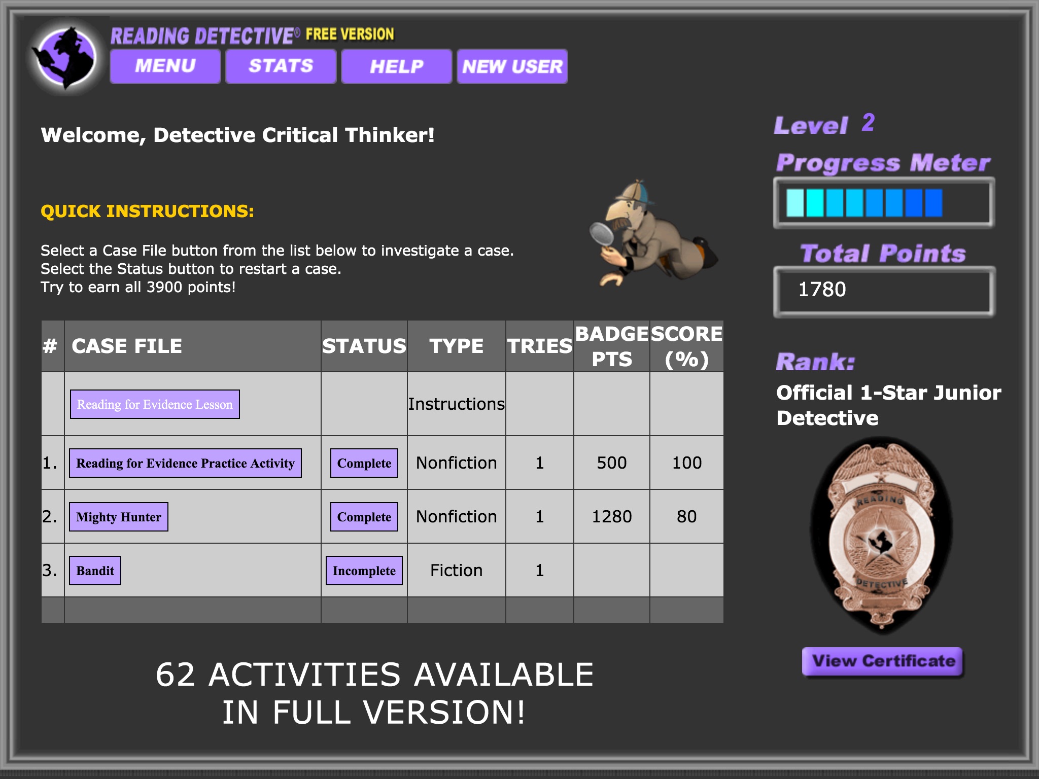 Reading Detective® Beginning (Free) screenshot 3