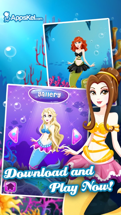 White Salon Mermaid Girls Dress Up – Princess Makeover Games for Free screenshot-3