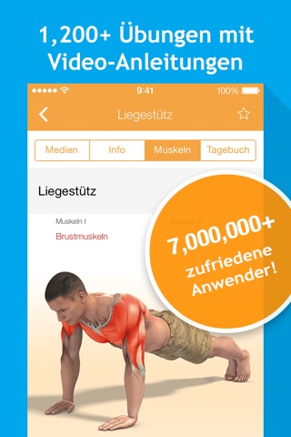 All-in Fitness: 1200 Exercises, Workouts, Calorie Counter, BMI calculator by Sport.com screenshot 2
