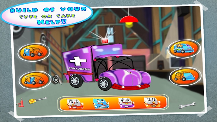 Ambulance Builder & Garage – Create Cars in Kids Workshop, Repair Autos in Mechanic Salon Game