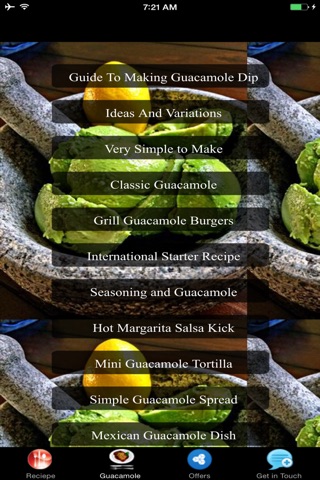 Guacamole Recipes - Starter Recipe Ideas screenshot 2