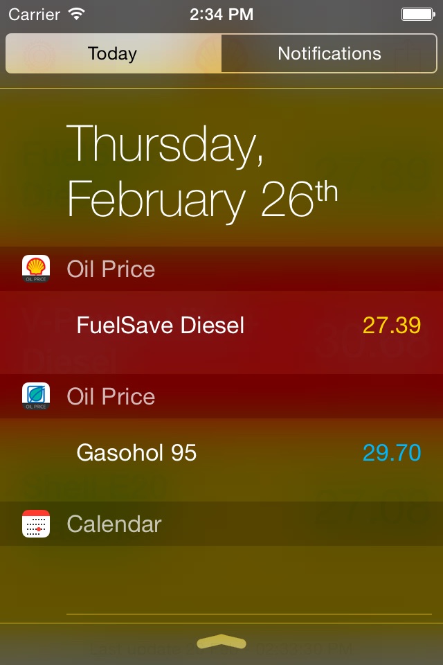 Shell Oil Price + Widget screenshot 2