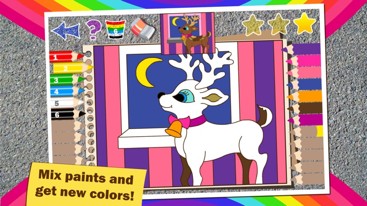 Colorful math Free «Christmas and New Year» — Fun Coloring mathematics game for kids to training multiplication table, mental addition, subtraction and division skills!