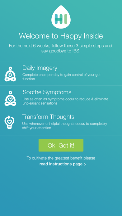 Happy Inside – IBS Hypnotherapy Screenshot 1
