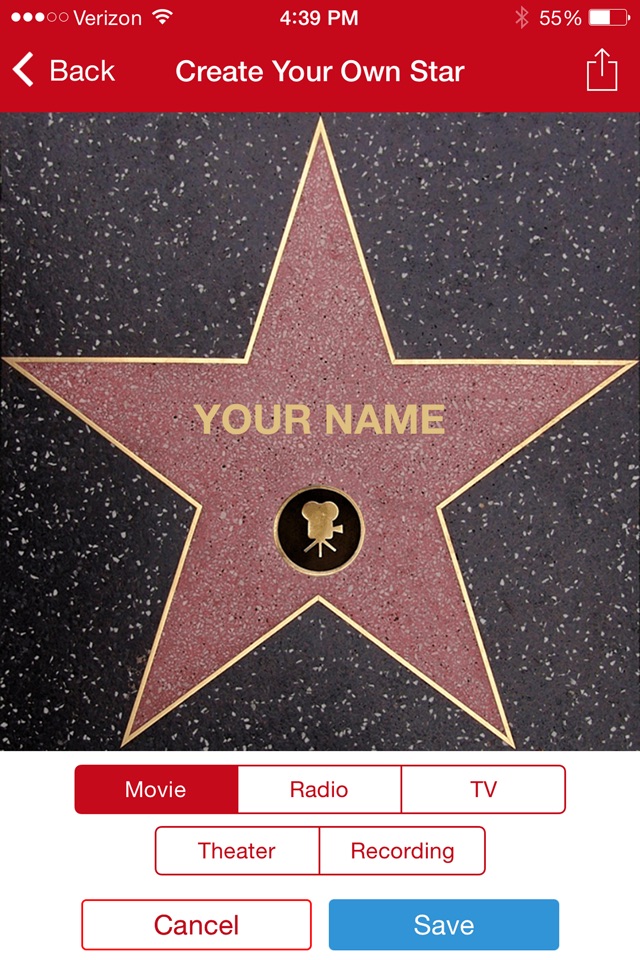 Hollywood Walk of Fame - Stars Map and Star Creator screenshot 3