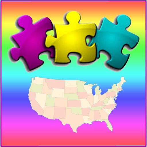 USA Map Puzzle - Map the States Icon