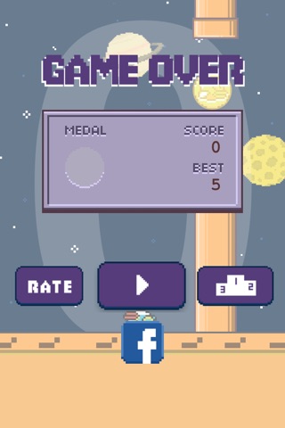 Flappy Space Bird screenshot 2