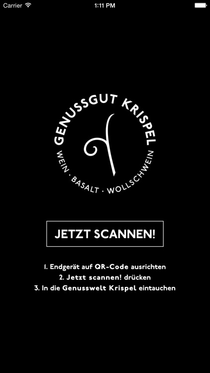 Weingut Krispel Genusswelt QR-Reader