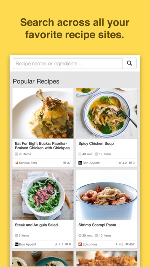 Chefnote Recipe & Grocery Shopping List(圖1)-速報App