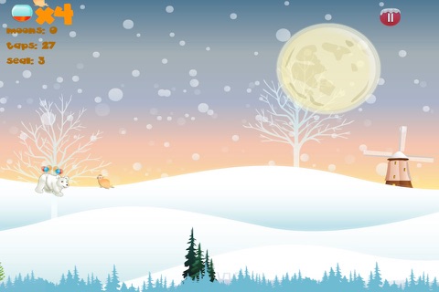 A Polar Snow Paradise Ice Frozen Flyer - Tap Arctic Holiday Rescue Bear Game Free screenshot 2