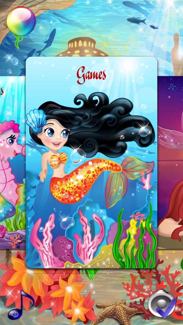 mermaid princess coloring pages for girls and games for ltttle