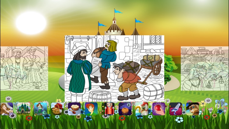 Beauty and the Beast. Coloring book for children