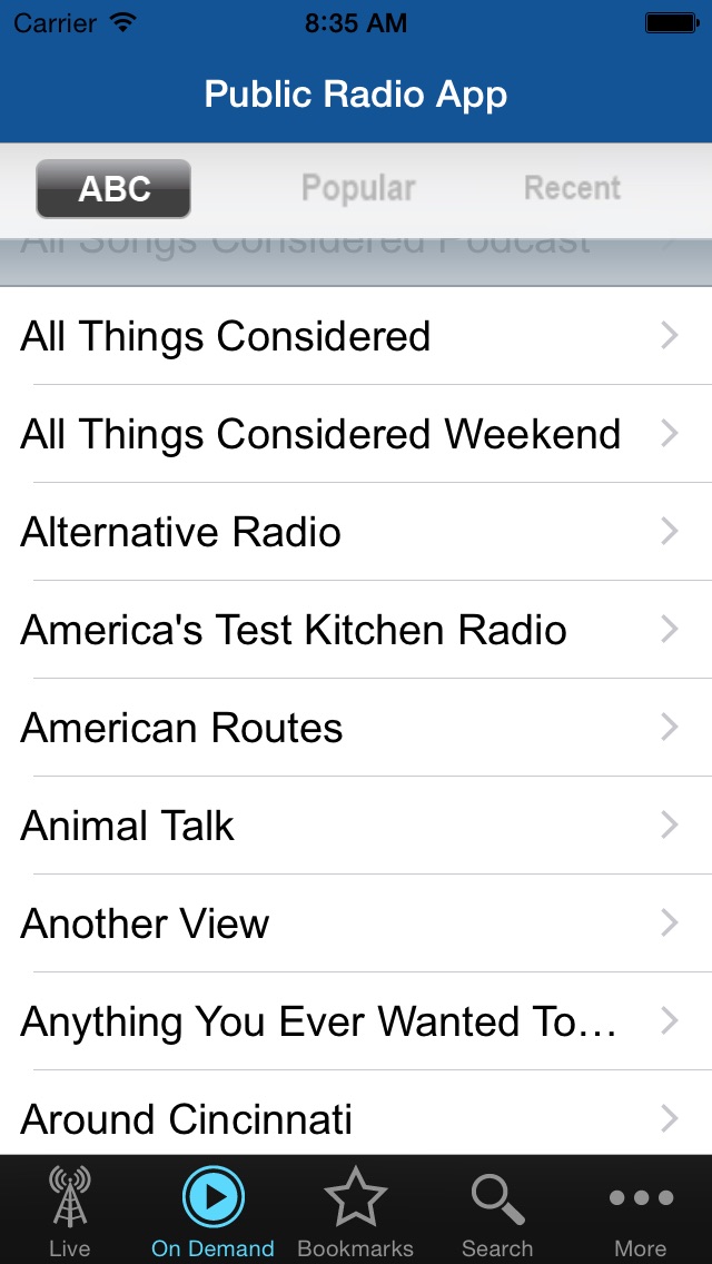 Public Radio App screenshot1