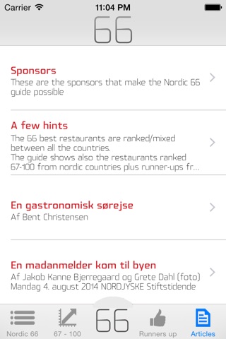 66 Best Restaurants 2015 - Nordic Countries screenshot 3