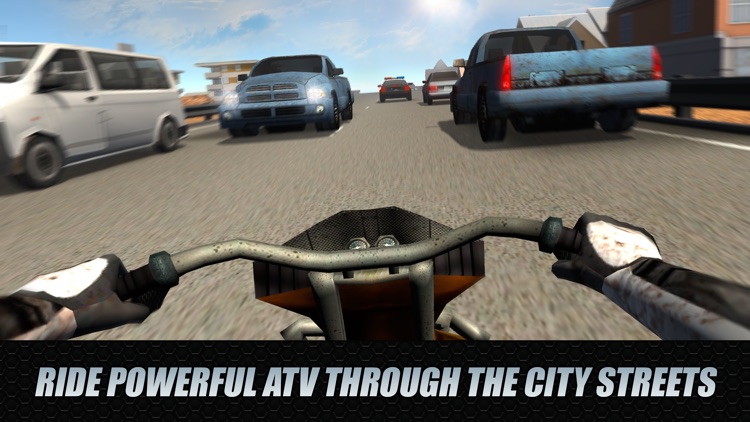 City Traffic Rider 3D: ATV Racing