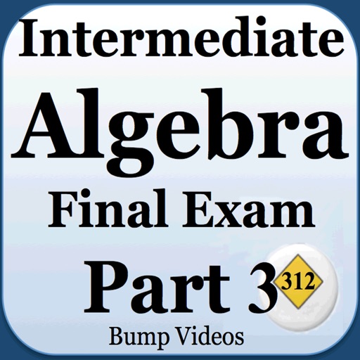 Intermediate Algebra Final Exam Review Part 3 icon