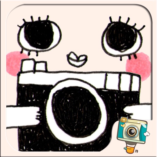 WeirdCamera by Photo Up - Funny cute doodle stamps Word Fram Filter Cartoon iOS App