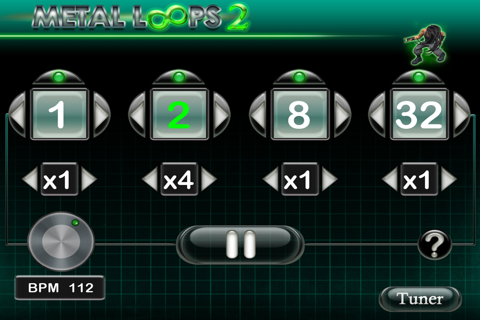Metal Loops 2 - The best free Guitar and Drums practice app! screenshot 3