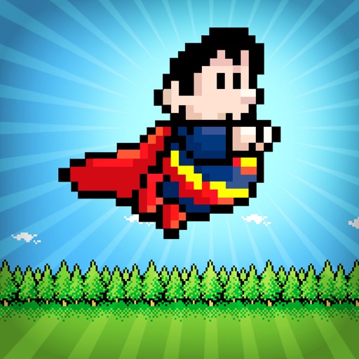 A Retro Super-Hero Power Jump FREE - The Fun 8-Bit Man Race Challenge icon