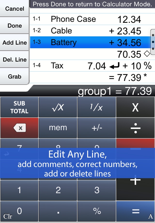 Accountant Lite Calculator screenshot 2