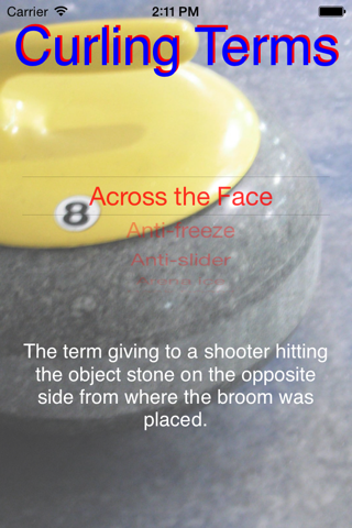 Curling Terms screenshot 2