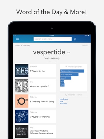 Dictionary.com Pro for iPad screenshot 2