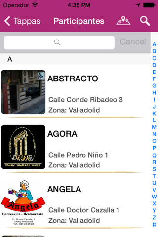 Tappas Valladolid screenshot 2